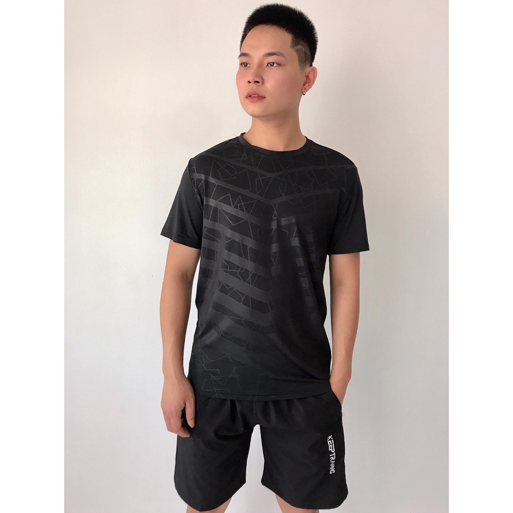 Bộ thun thể thao nam DẬP VÂN 👉FREESHIP👈chất liệu thun lạnh co dãn 4 chiều trẻ trung, thoáng mát, kèm ảnh thật | BigBuy360 - bigbuy360.vn