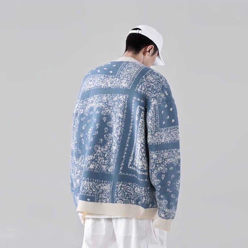 Áo Khoác Cardigan Rải Màu Unisex