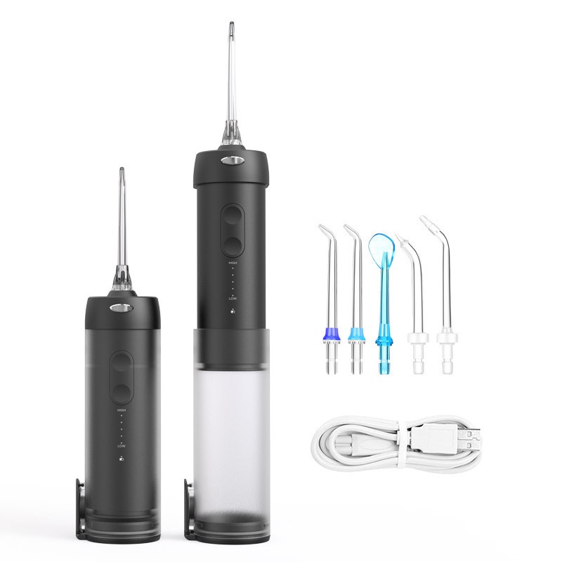 Máy tăm nước cầm tay FOGEN FG04W mini kèm củ sạc, hộp đựng đầu xịt và túi vải cao cấp