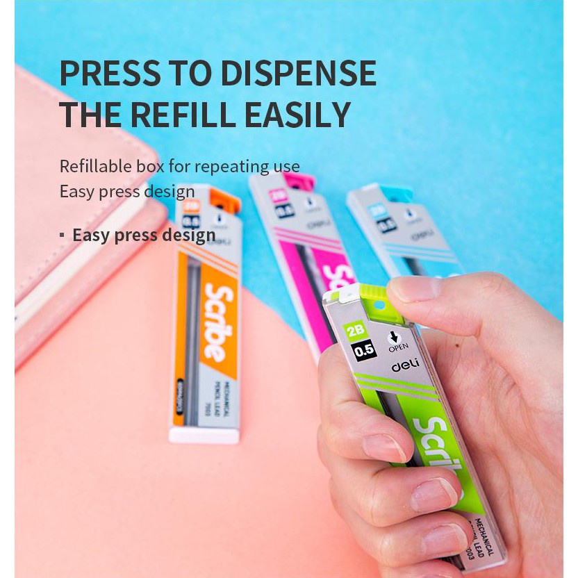 Bút chì bấm đầu mềm ngòi 0.5mm 0.7mm