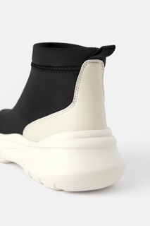 Boot thể thao vải kỹ thuật kiểu bít tất Zara authentic