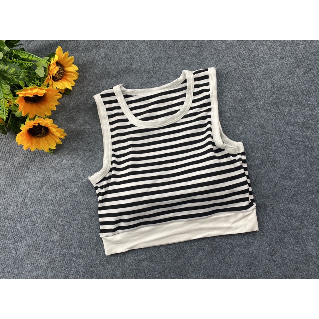 ÁO CROP TOP NỮ LÓT MÚT SẴN ,CHẤT LIỆU DỆT KIM MỀM MỊN CO GIÃN