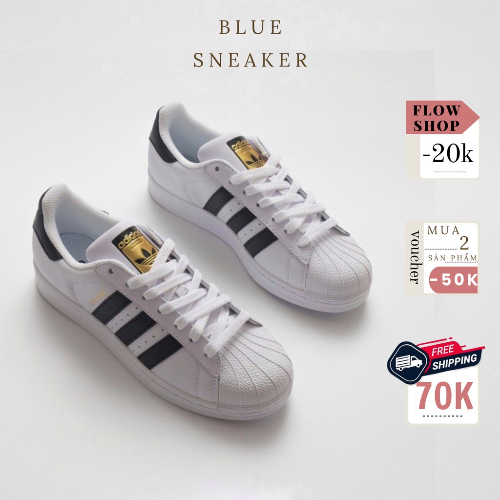 Giày Sneaker Adidas SuperStar Tem Vàng