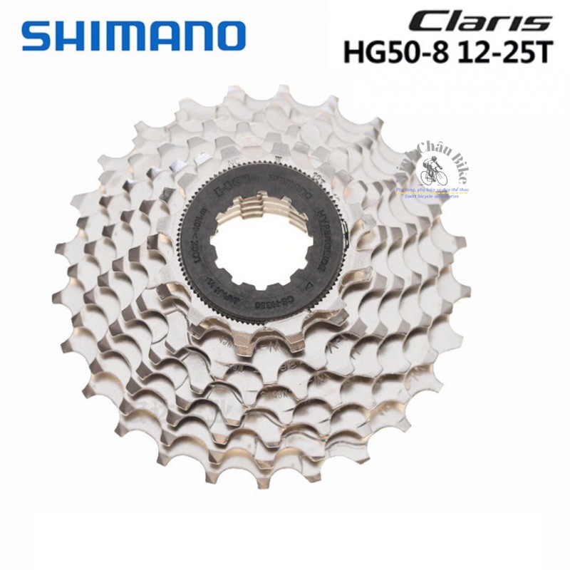 Líp thả líp 8 xe đạp Shimano CS-HG50-8 12-25T/ 11-28T hàng Chính Hãng