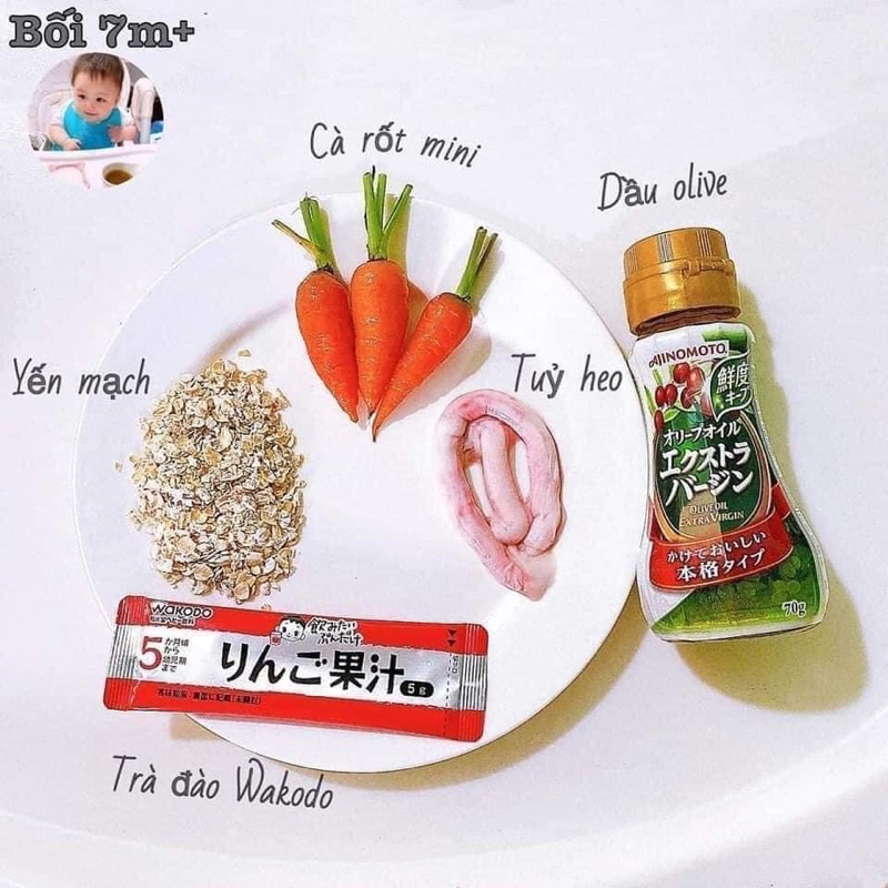 Dầu Olive Ajnomoto Nhật cho bé từ 6 tháng bổ sung đầy đủ vitamin - Date 7/2022