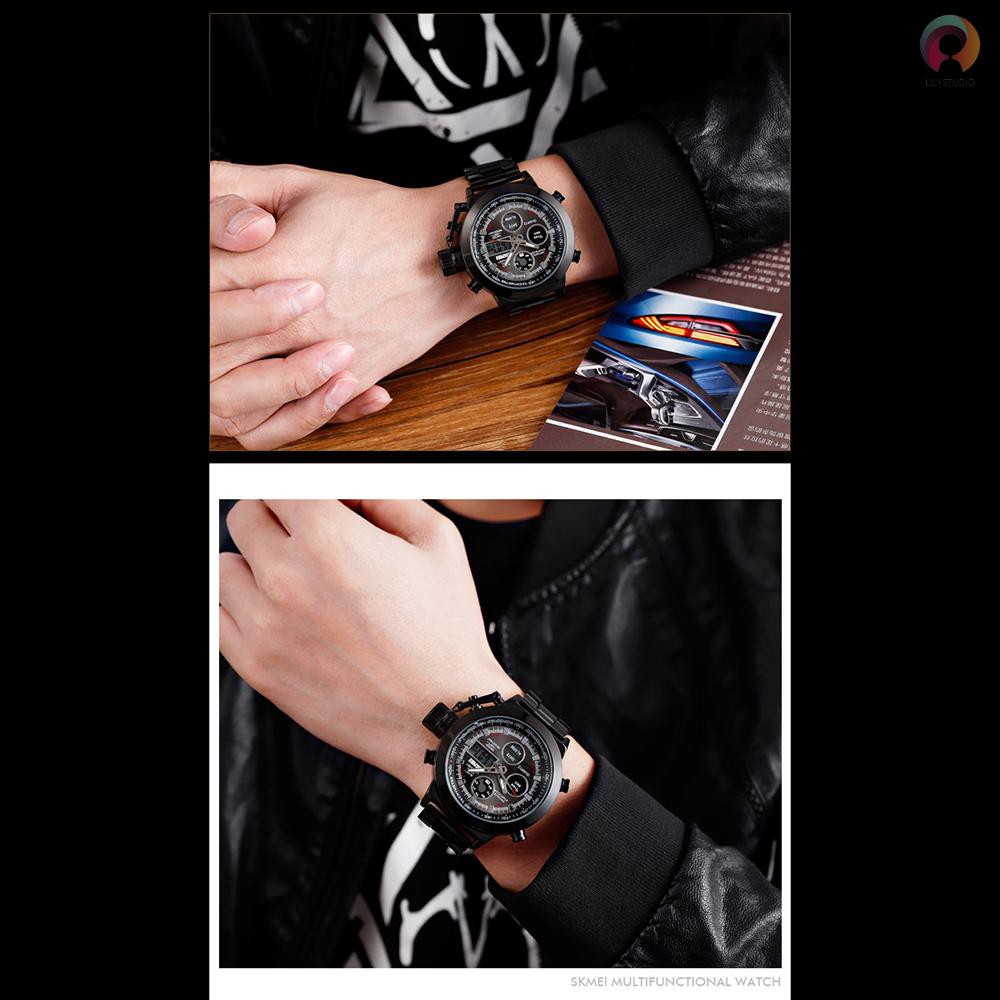 Đồng Hồ Quartz Skmei 1515 Chống Nước 3atm Đa Năng