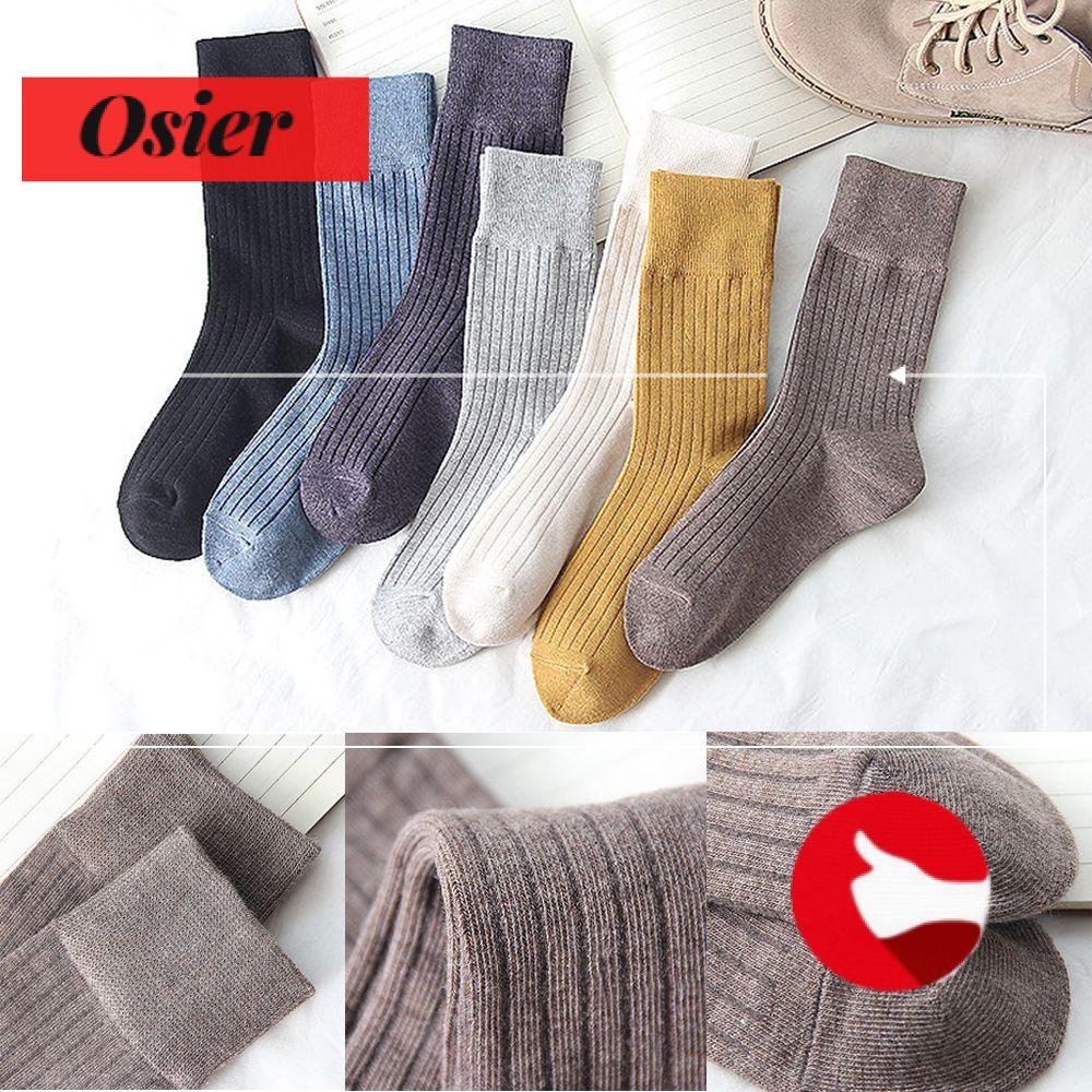 Vớ cổ cao cotton dày giữ ấm thời trang thu đông phong cách Nhật Bản unisex