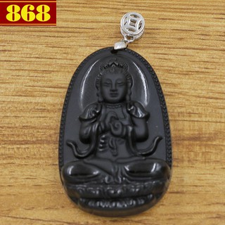 Mặt phật bản mệnh đại nhật như lai 4.3 cm đen