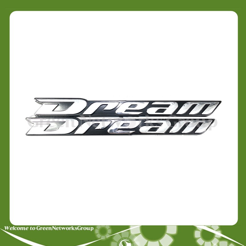 Tem xe máy chữ nổi Dream Greennetworks