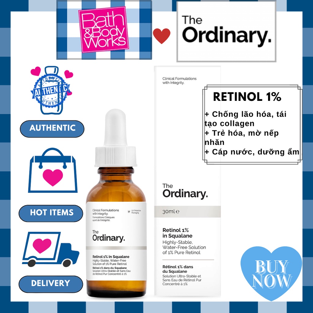 Tinh Chất Chống Lão Hóa Da The Ordinary - Retinol 1% in Squalane (30ml)