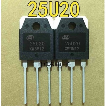 Set 10 Linh Kiện Điện Tử 25U20 SFR25U20PNA 25U20 Chuyên Dụng