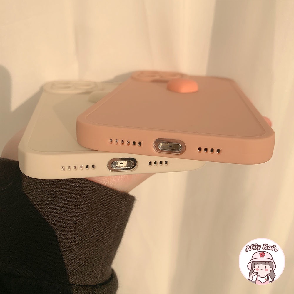 Ốp Điện Thoại TPU Mềm Chống Sốc Hình Trái Tim 3D Bảo Vệ Ống Kính Máy Ảnh Cho IP 13 12 11 Pro Max X XS XR 8 7 Plus