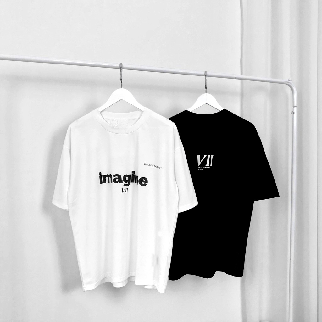 Áo Thun Nam Nữ Imagine VII Unisex - Kiểu áo phông form rộng tay lỡ Ulzzang Leevin Store