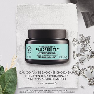 Dầu gội tẩy da chết da đầu The Body Shop Fuji Greentea Cleansing Hair Scrub