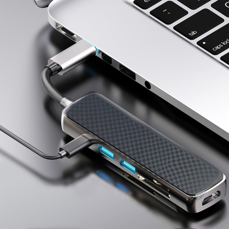 Đầu Chuyển Đổi USB3 0 TF SD Đa Cổng 6 Trong 1 Gọn Nhẹ
