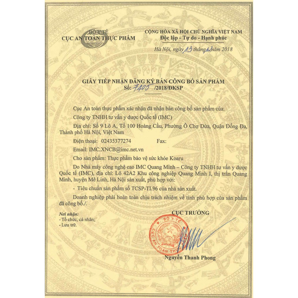 Koaru – Giúp thông mũi, Hỗ trợ giảm hắt hơi, sổ mũi do cảm cúm, viêm đường hô hấp