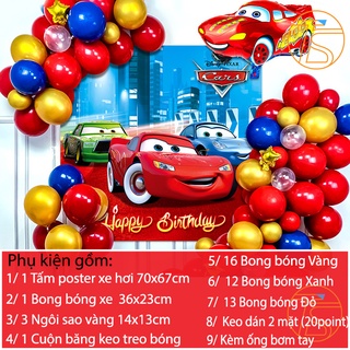 Bộ Trang Trí Sinh Nhật Xe Hơi (Kèm bơm tay)1