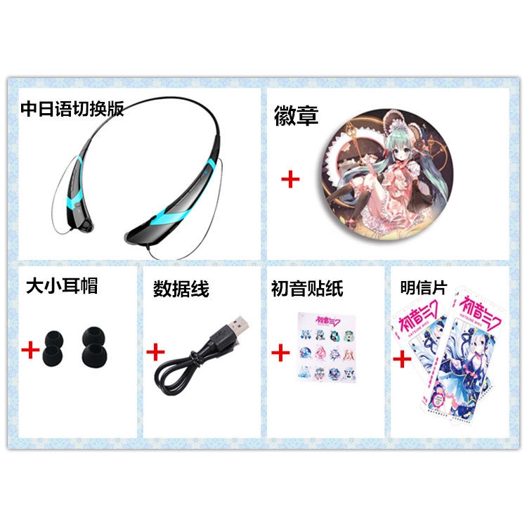 Tai Nghe Thể Thao Không Dây One piece re:zero Tokyo ghoul Hắc quản gia Hatsune MIKU Anime manga nhiều mẫu