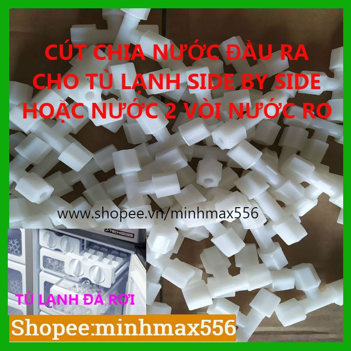 [UY TÍN SỐ 1] Cút T ba đầu bằng dùng để chia nước máy RO vào tủ lạnh Side by Side | Cút T phi 6mm | BigBuy360 - bigbuy360.vn