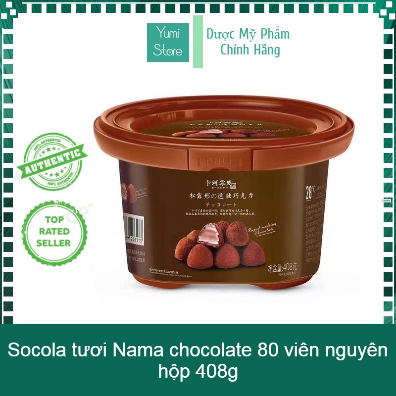 Socola tươi Nama chocolate 80 viên nguyên hộp 408g