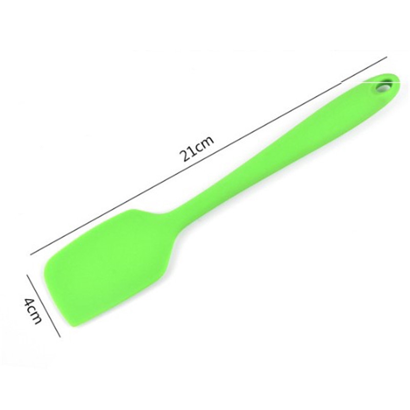 21cm Silicone Heat Resistant Spatula/Kitchen Baking Pastry Scraper/Food Grade Cream Scraper Bakery Tools