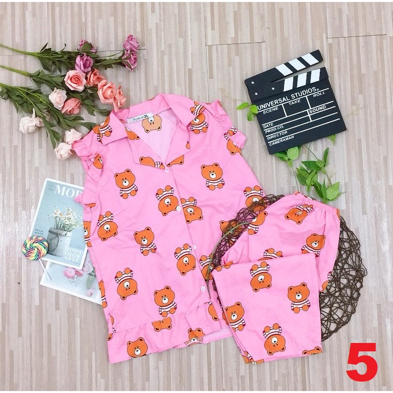 ✪ [LỬNG BÈO CÁNH TIÊN] BỘ NGỦ KATE THÁI TAY NGẮN QUẦN LỬNG ✪ | BigBuy360 - bigbuy360.vn