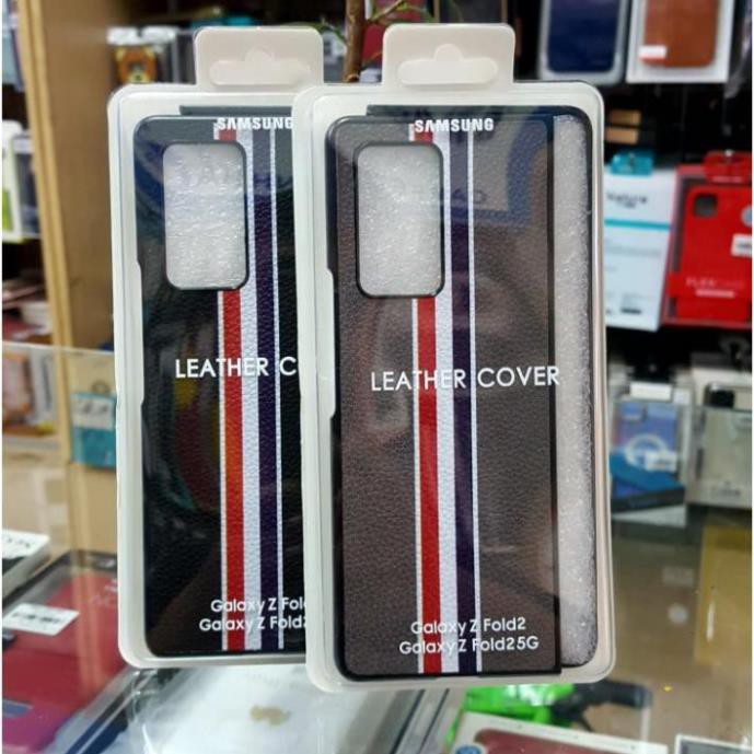 Ốp Lưng Samsung Galaxy Z Fold 2 Thom Browne Leather Cover