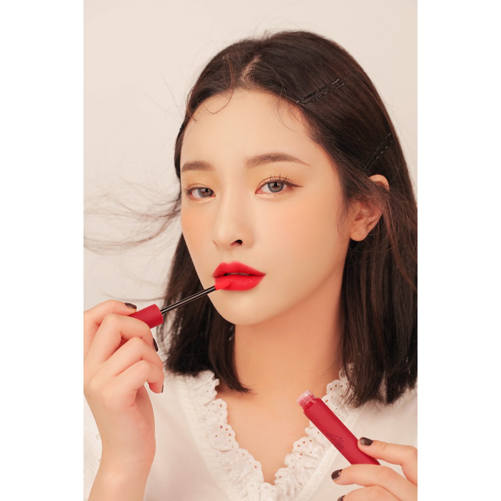 Son kem lì màu đỏ thuần STYLENANDA VELVET LIP TINT 4G #BEST_EVER | BigBuy360 - bigbuy360.vn