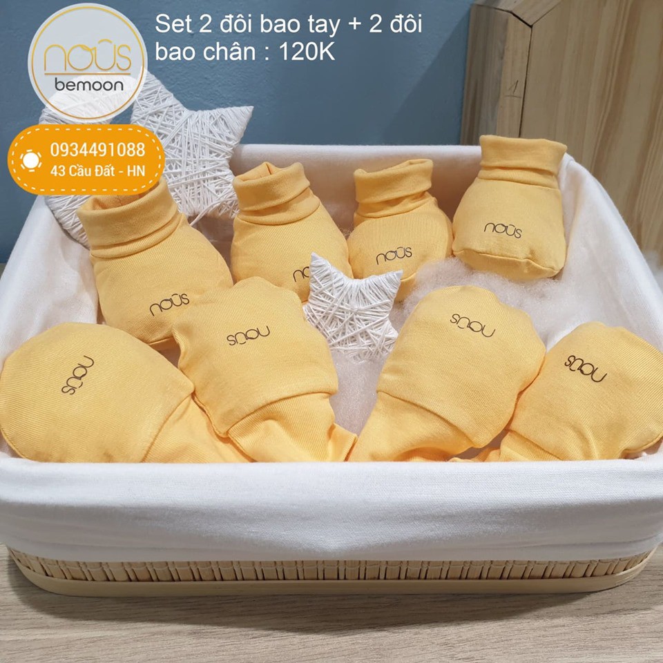 [set đôi] Set 2 đôi Bao tay + 2đôi bao chân hoặc set 2 mũ