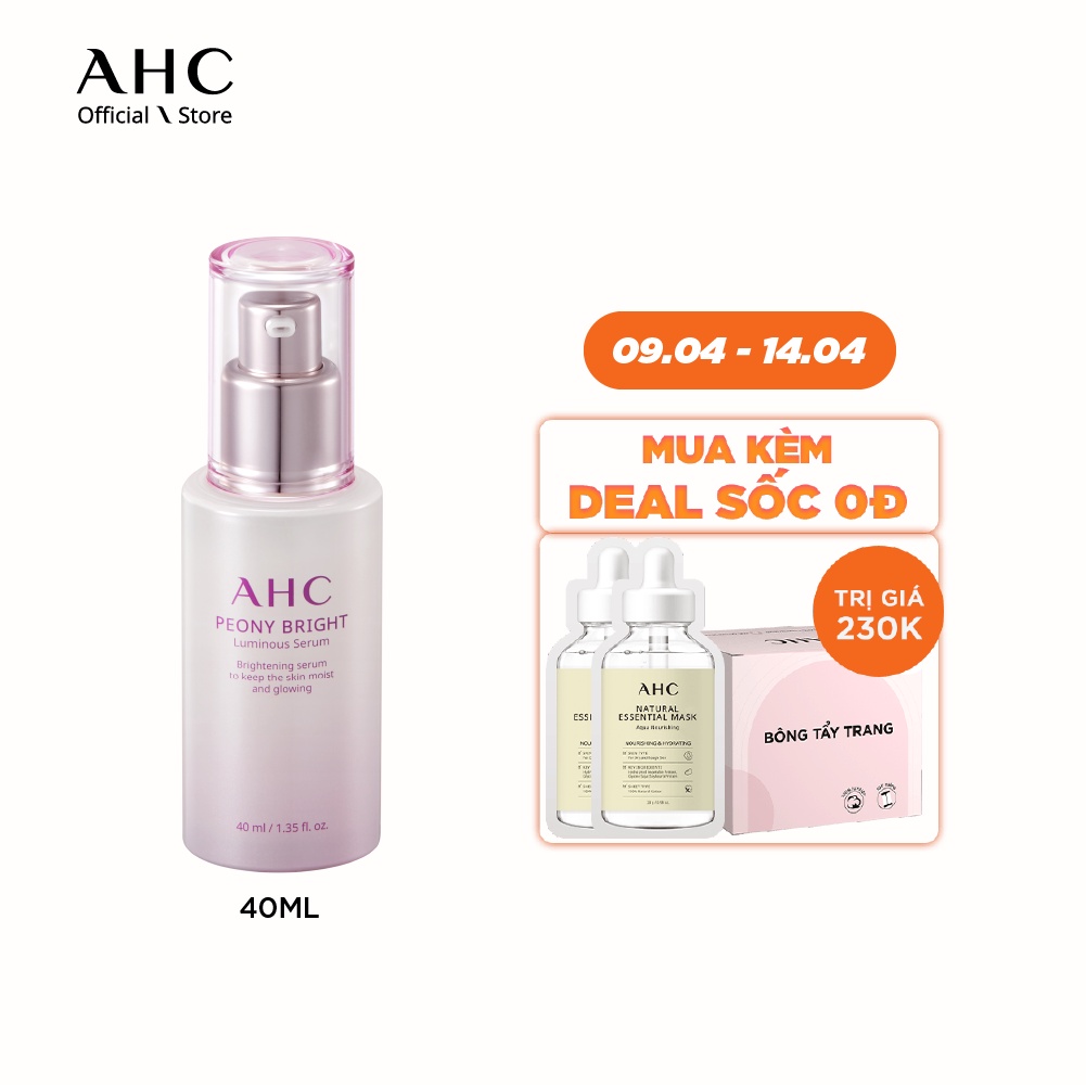 Tinh Chất Dưỡng Sáng Da AHC Peony Bright Luminous Serum 40ml