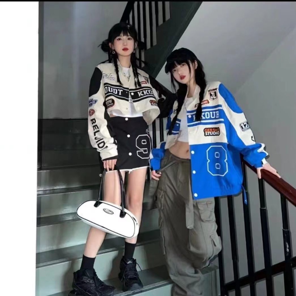 Áo In Chữ Phong Cách Retro Mỹ