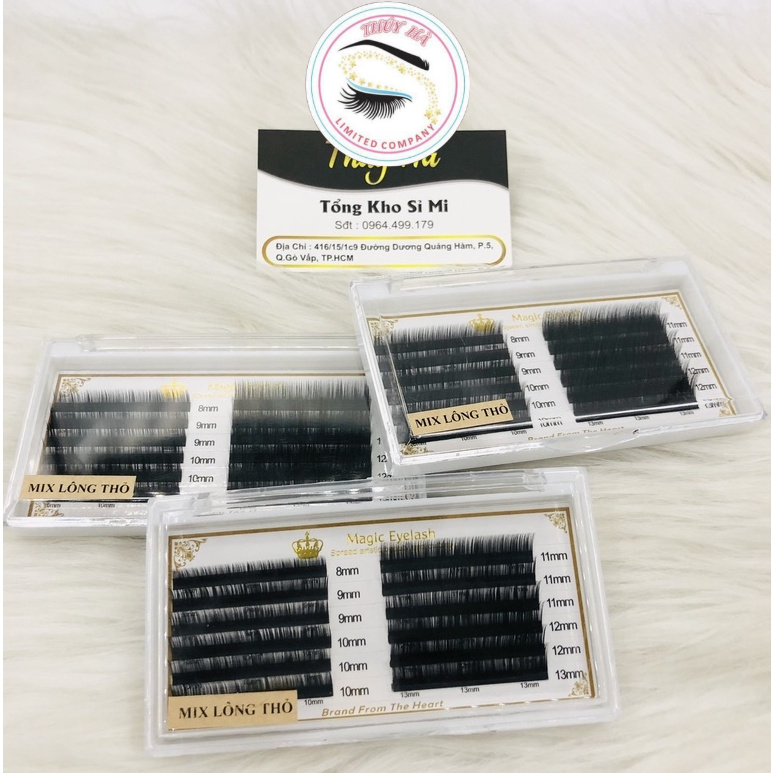Mi lông thỏ siêu mềm siêu tự nhiên dày 0.03-0.10-0.12_ dễ bắt keo_ dụng cụ nối mi_ mi fan_ mi khay_ THÚY HÀ