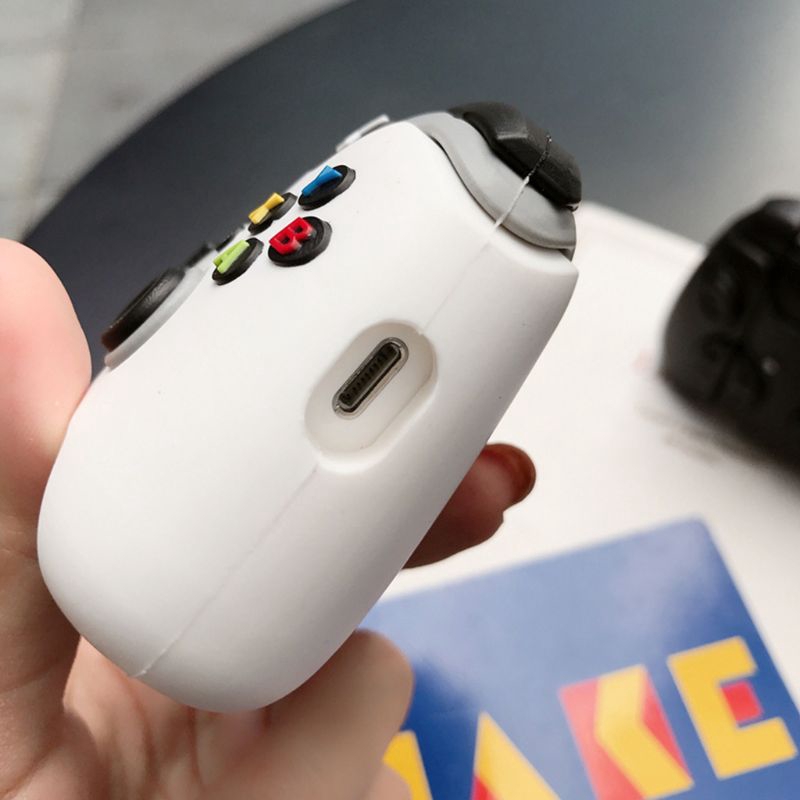 Vỏ Bảo Vệ Hộp Sạc Tai Nghe Airpods 1 / 2 Bằng Silicon Chống Sốc Hình Tay Cầm Chơi Game