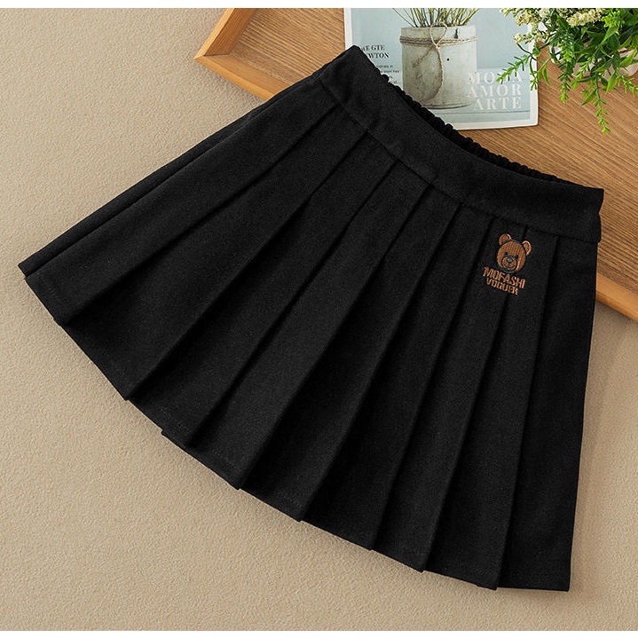 [babycat] Hàng Có Sẵn Váy Ngắn Xếp Ly Phong Cách Nhật Bản Hàn Quốc Nhật Bản Mới 2021 Phong Cách Preppy Cho Bé Gái