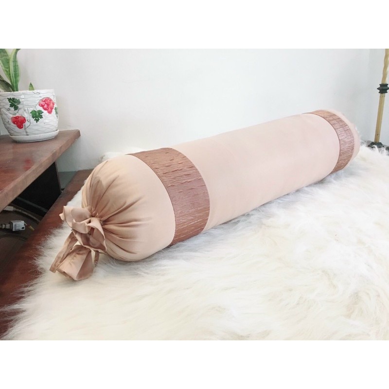 Vỏ gối ôm lụa luxury size 35x1m