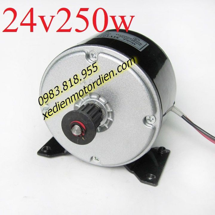 motor 24v 250w dây đai puly tốc độ cao - động cơ 24v 250w pulley - xe scooter - Xe điện cá heo