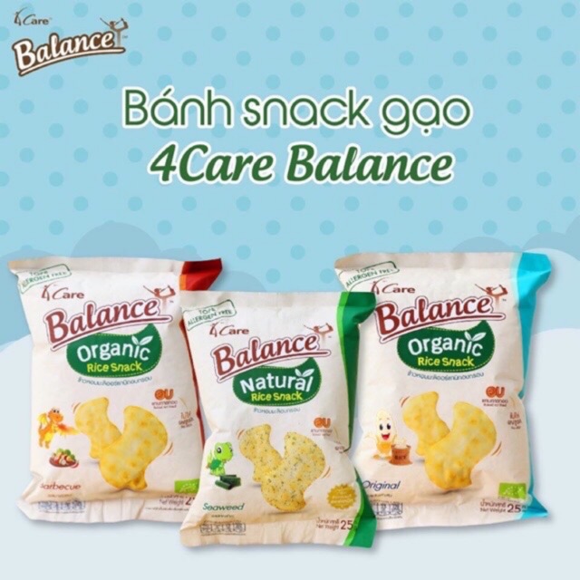 Bánh gạo Snack hữu cơ Balance cho bé (Date 12/2022)