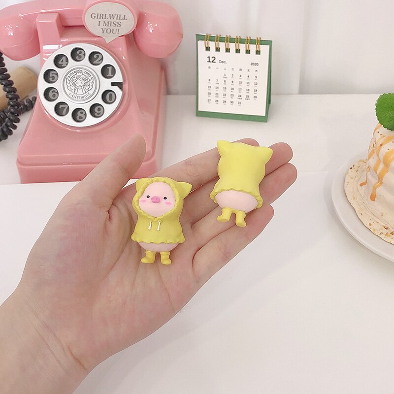 Mô Hình Chú Lợn Hoạt Hình Bằng Nhựa Resin Dùng Trang Trí Tiểu Cảnh Độc Đáo