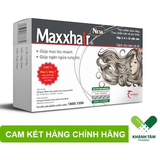 CHÍNH HÃNG] Viên uống MAXXHAIR Giúp tóc khỏe, mọc tóc nhanh