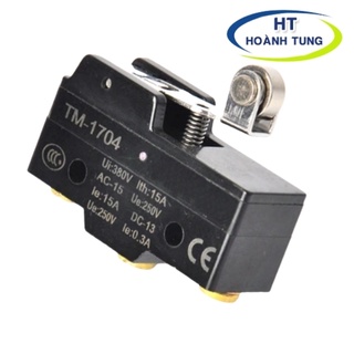 Công tắc hành trình CM-1704 giớ hạn đòn bẩy bánh xe kim loại cần ngắn chất lượng tốt