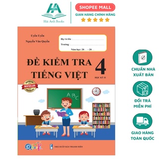 Sách đề kiểm tra tiếng việt lớp 4 tập 2 hải anh books