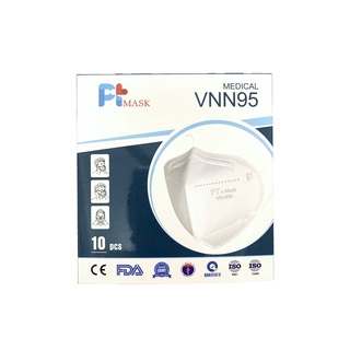 ✅ PT Mask VNN95 Khẩu trang Không Van Thở 4 Lớp (1 Cái)