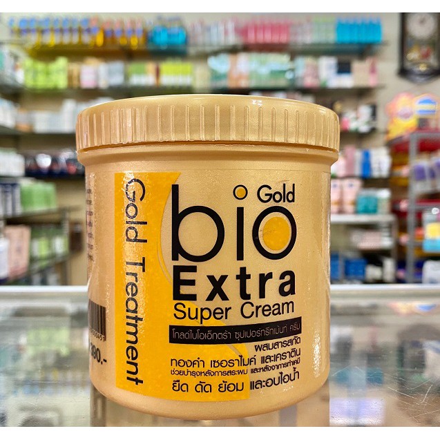Kem ủ tóc Bio Gold Extra Super Cream phục hồi tóc siêu mượt 390gr