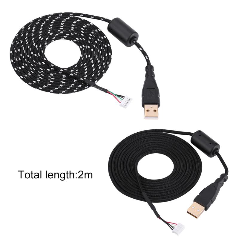 1buycart 2M Universal USB Gaming Mouse Mice Cable Cord Replacement For Logitech G500 G502