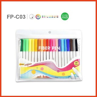 Bút lông màu FIBER PEN  FB-C03 20 màu của cty Thiên Long,hàng có sẵn giao ngay