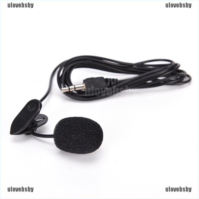 【ulovebsby】high quality mini 3.5mm hands-free mic microphone clip on lavalier