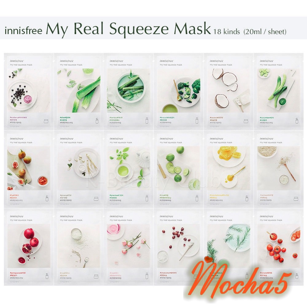 Mặt nạ giấy Innisfree It's Real Squeeze Mask 20ml