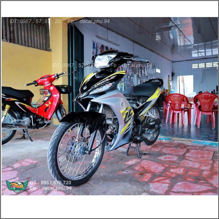 Tem Rời Exciter 135 Lc xám đen (C)