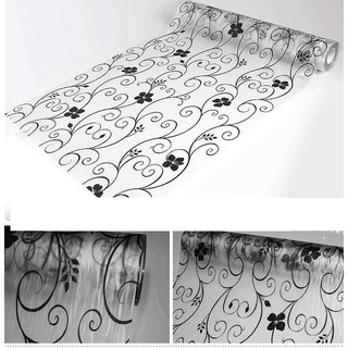 5m Decal dán kiếng/dán kính khổ 45cm Hoa uốn lượn siêu bền
