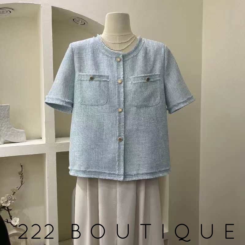 Áo first sight tweed cổ tròn | BigBuy360 - bigbuy360.vn